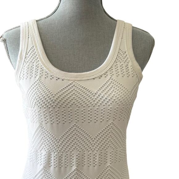 KAREN by KAREN KANE Crochet White Maxi Dress Lined SZ Small - Picture 3 of 8